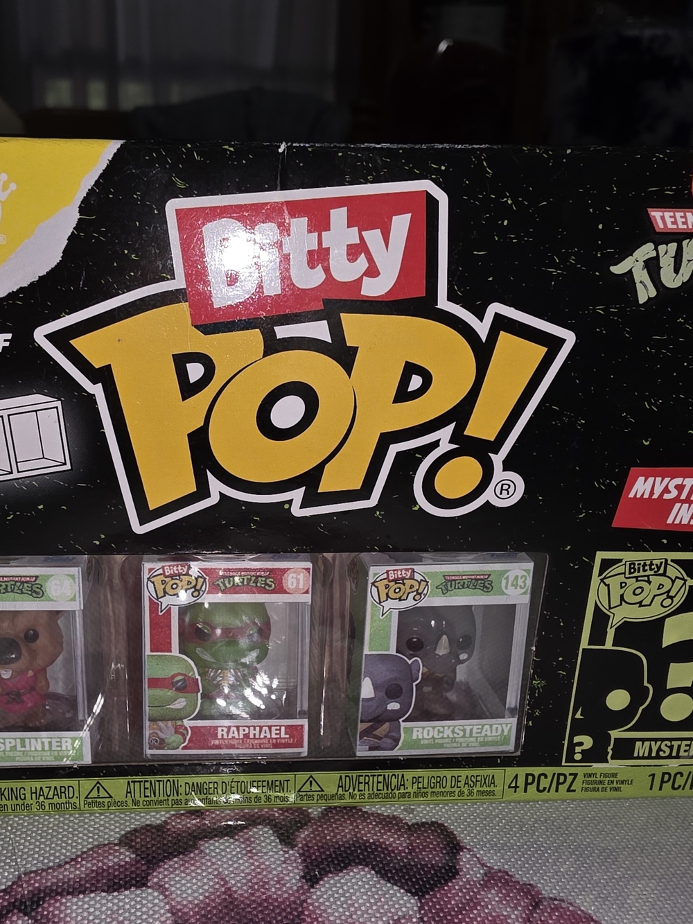 Bitty Pop! Teenage Mutant Ninja Turtles 4-Pack - Yellow, Black, Green